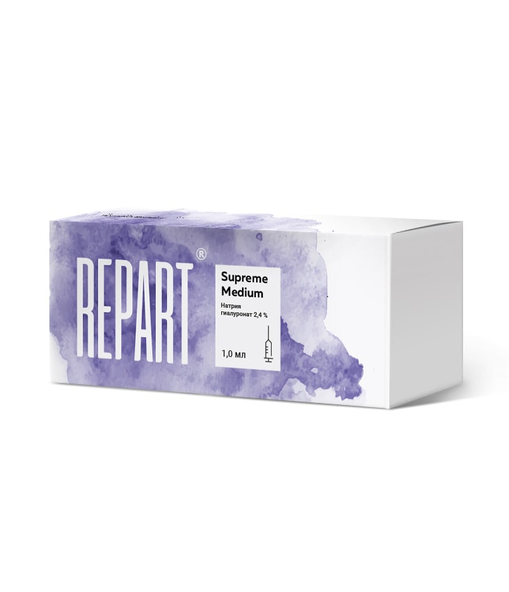 картинка Repart® Supreme Medium (имплантат внутридермальный концентрацией 2,4%) шприц 1мл № 2  от магазина Одежда+