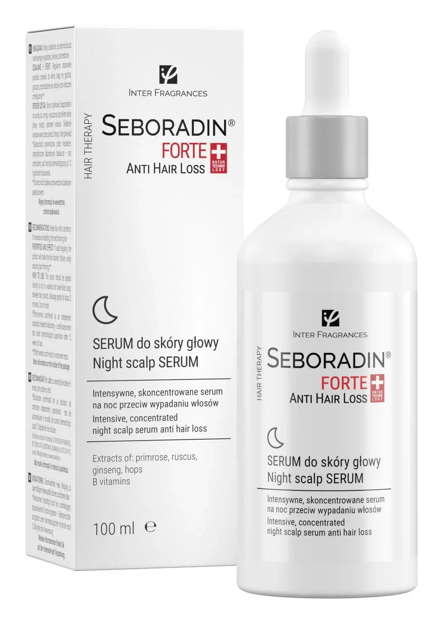 картинка Ночная сыворотка Seboradin  FORTE  от выпадения волос / Seboradin FORTE ANTI HAIR LOSS night scalp serum 100 мл